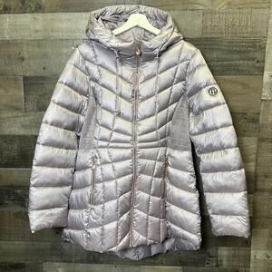 Bernardo Women's Size XL Purple Classic Insulated Down Puffer Jacket Coat